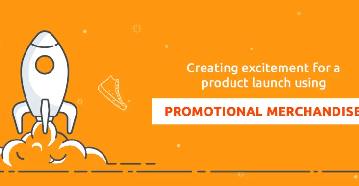 Creating excitement for a product launch using promotional merchandise