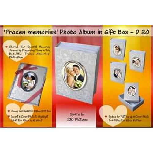 PROCTER -  'Frozen memories' Photo album in Ribbon Gift box (100 pictures) D20