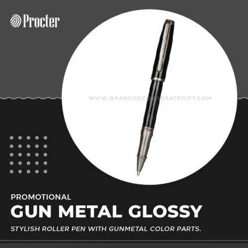  Gun Metal Glossy Roller Pen MP 23