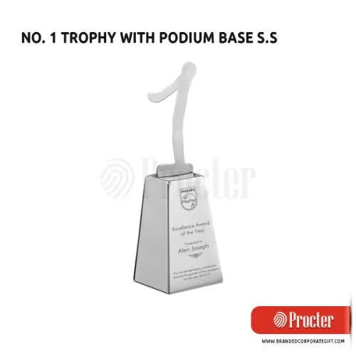  SS NUMBER 1 Trophy With Podium Base F08 