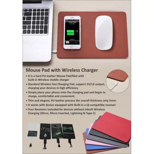 XECH Mouse Pad With Mobile Charger X-201