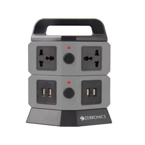 TS102 Power Extension Tower with 4 sockets 4 USB