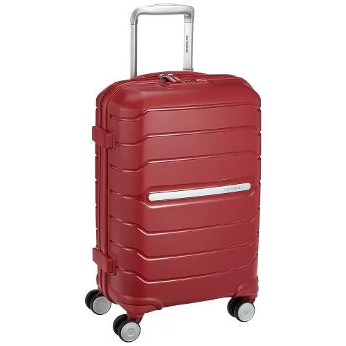 Samsonite Octolite Polypropylene 55 cms Red Hard sided Suitcase 