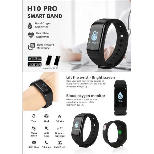 Xech H10 Pro Smartband Heart Rate, Blood Oxygen & Pressure Monitor