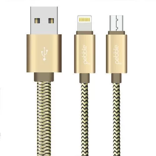 Pebble Multi USB Cable (Gold) PNCD10 