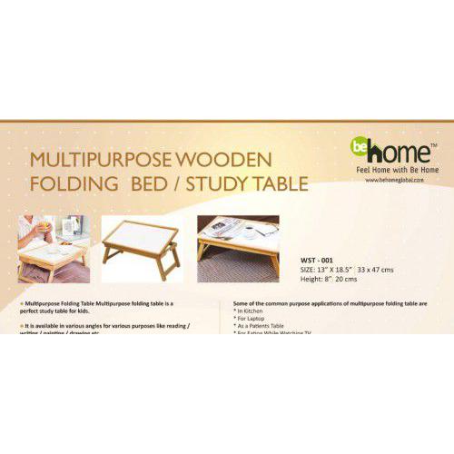 BeHome Multipurpose Wooden Folding Bed / Study Table WST - 001