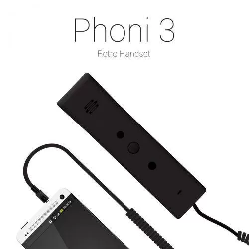 Portronics Phoni 3 Retro Handset - Grey POR 911