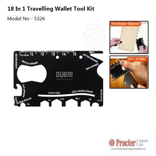 18 in 1 Travelling Wallet Tool Kit H-441