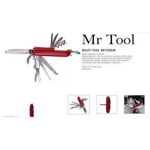 Timber Tool Promotional Multi-Tool Keychain (14-in-1) UG-TK03