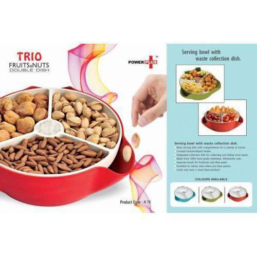 Fruit & Nuts Double Dish - Trio H79 