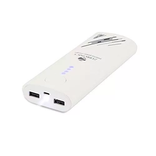 Zebronics ZEB-MC13200 (White) Power Bank with 13200mAh Mobile Battery Charger for Mobile Phones