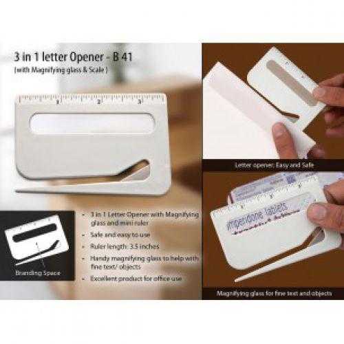 PROCTER - B41 - LETTER OPENER WITH MAGNIFIER & RULER