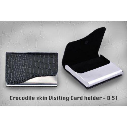 Crocodile skin visiting card holder