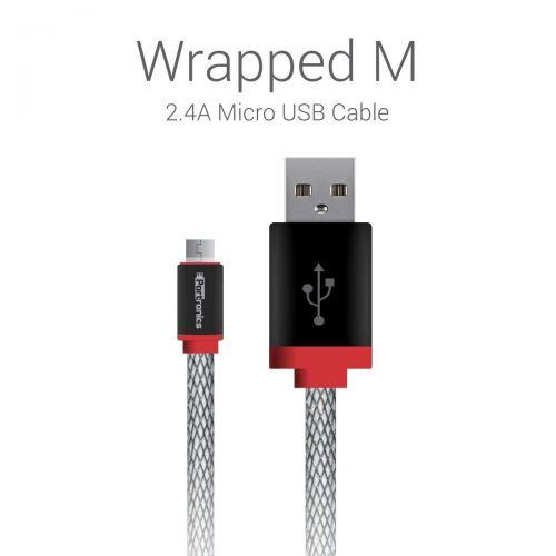 Portronics POR-632 Wrapped M 2.4A Micro USB Cable solution for Charging and Sync data to Android Sma