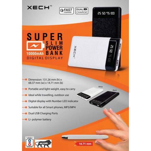 Xech Super Slim Power Bank 10000mAh
