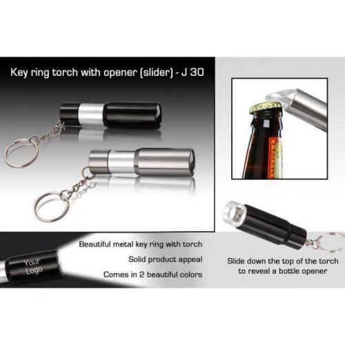 Key ring torch with opener (slider) J30 