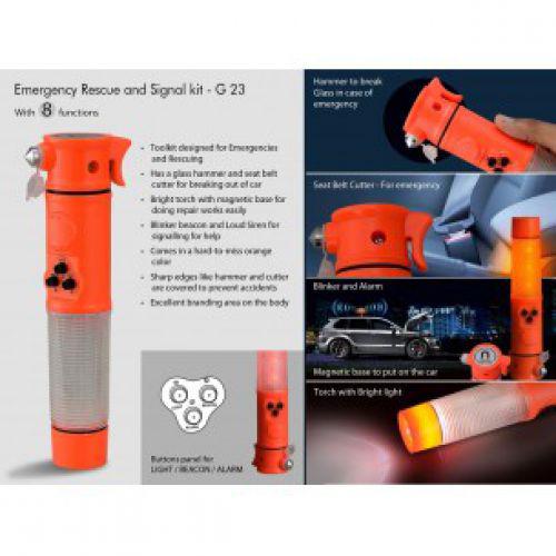  EMERGENCY RESCUE AND SIGNAL KIT (8 FUNCTION)G23 