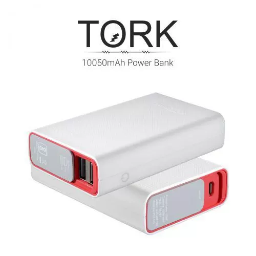 Portronics Tork White - Red 10050 mah Power Bank