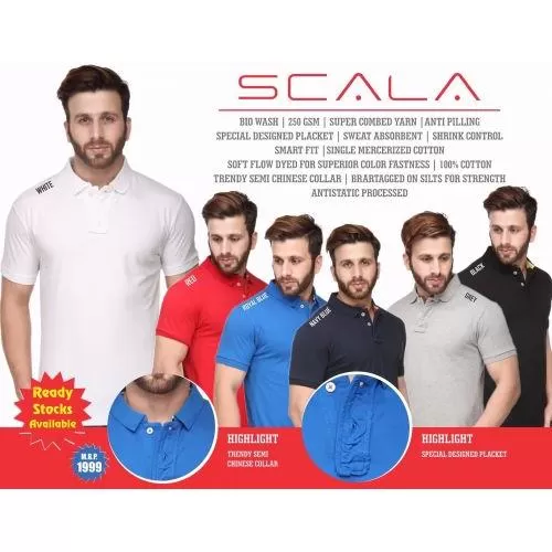 Scala Cotton Polo T-Shirt 