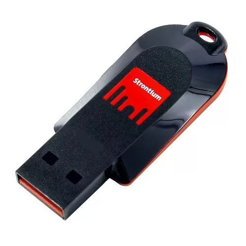 Strontium Pollex 8GB USB Pen Drive (Black/Red) 