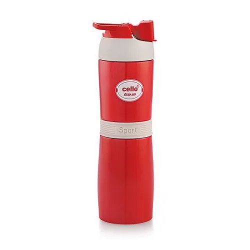 Cello Stainless Steel Flask Grip On 450ml