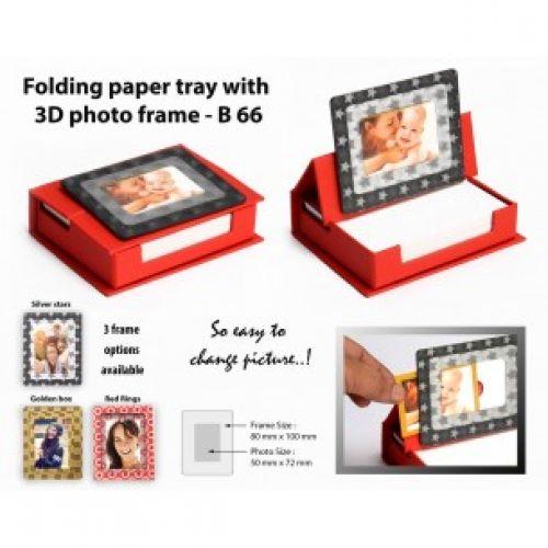 FOLDING PAPER TRAY WITH 3D PHOTO FRAME (100 SHEETS) B66 