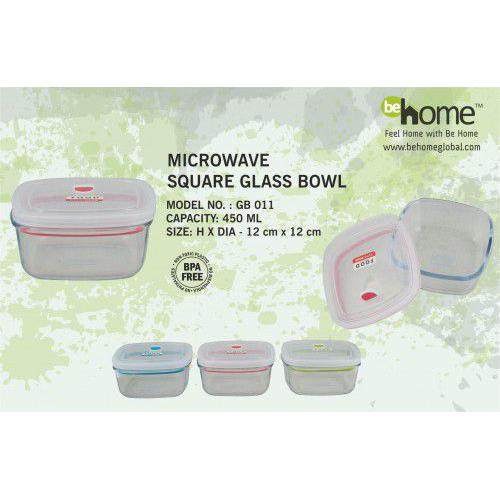 PROCTER - BeHome Microwave Square Glass Bowl GB - 011