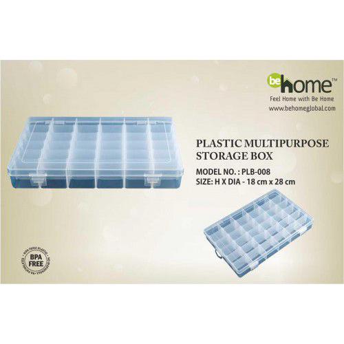 BeHome Plastic Multipurpose Storage Box PLB-008