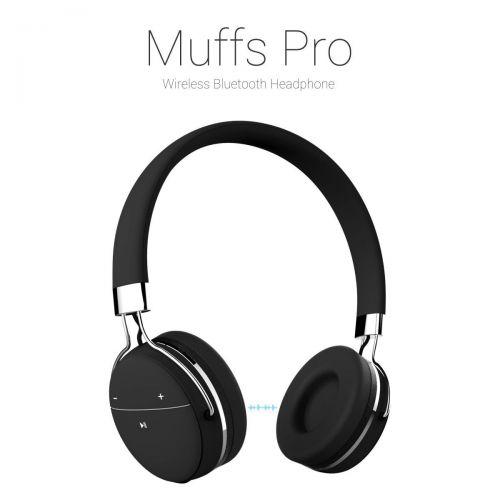Portronics Muffs Pro Wireless Bluetooth Headphone With AUX Port ( Black) POR 645