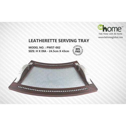 BeHome Leatherette Serving Tray PWST-002