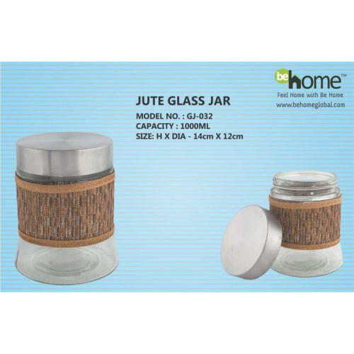 BeHome Jute Glass Jar GJ-032