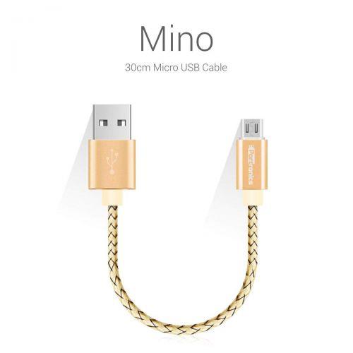 Portronics  Mino Smallest Micro USB Sync & Charge Cable (Gold) POR 636