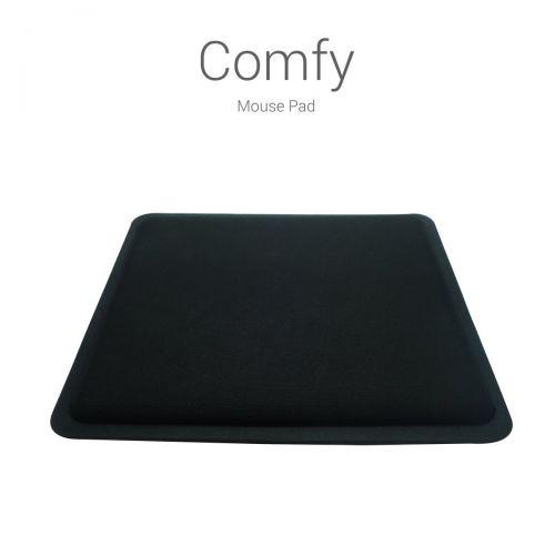 Portronics COMFY (black) - Memory Foam Mouse Pad for Ultra Comfort and Ergonomic Design for your Wri