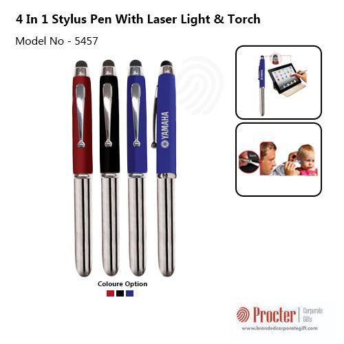 4 in 1 Stylus Pen with Laser Light & Torch H-031