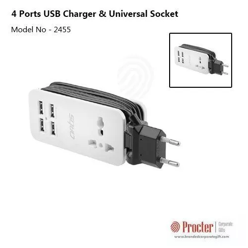 4 Ports USB Charger & Universal Socket - Artis U401