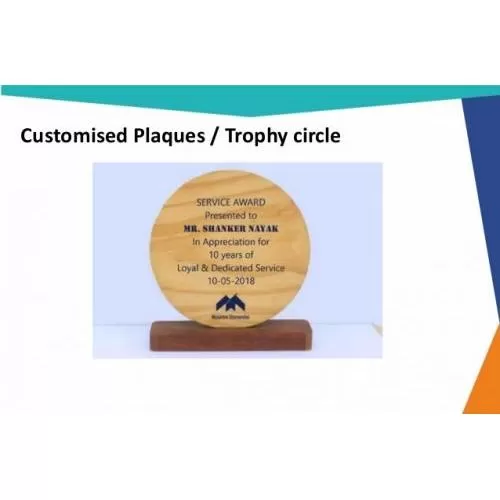 Customised Plaques/ Trophy circle