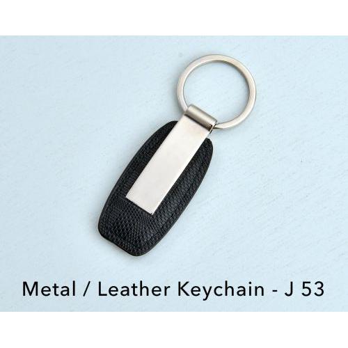 METAL/LEATHER KEYCHAIN J53 