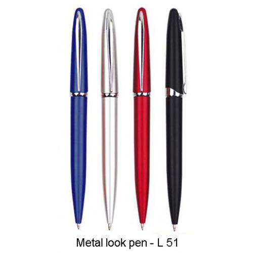 Metal look pen
