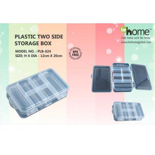 BeHome Plastic Two Side Storage Box PLB-024