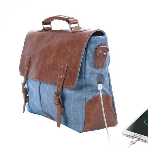 Portronics Unisex Laptop Bag with an in-Built USB 2.0 Charging Port POR 822