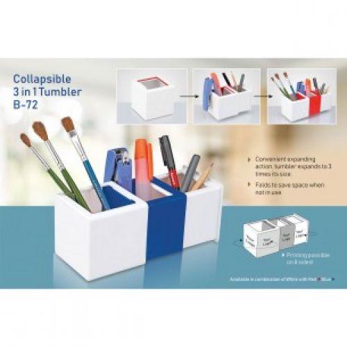 COLLAPSIBLE 3 IN 1 TUMBLER B72 