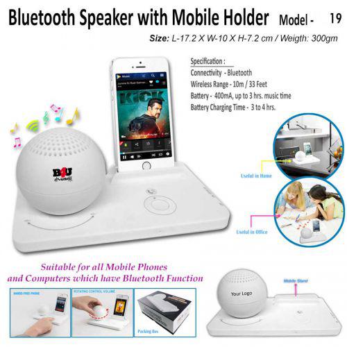 Bluetooth Speaker With mobile Holder A19