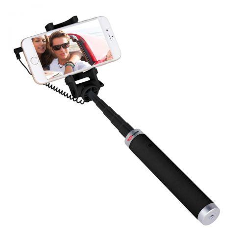 PROCTER - Portronics Groupy Portable Wired Selfie Stick has a User Friendly Design with a Rotational H POR 853