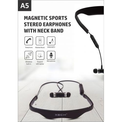 PROCTER - XECH A5 Magnetic Sports Stereo Earphones with Neck Band 