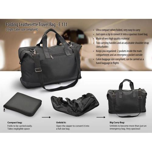 Folding Travel Bag (Leatherette)