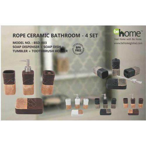 BeHome Rope Ceramic Bathroom Set BSD-003