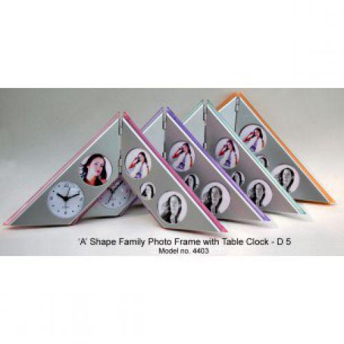PROCTER - A-TYPE FAMILY PHOTO FRAME WITH TABLE CLOCK D05