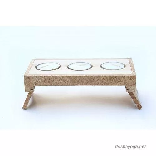 Candles Folding Table Wooden