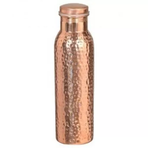 Jointless Hammered Copper Water Bottle 1000ml DC-07