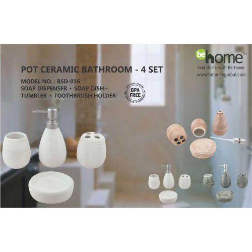 BeHome Pot Ceramic Bathroom Set BSD-016